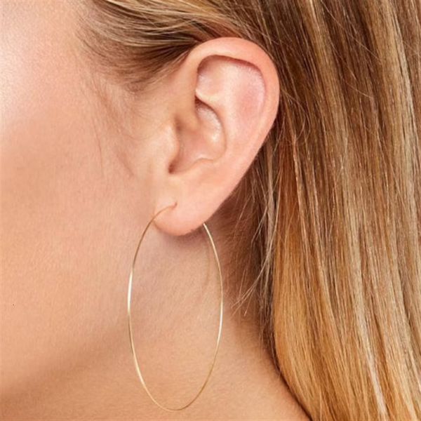 

hoop huggie 8 size thin earrings handmade jewelry 925 silvergold filled brincos vintage gold pendientes oorbellen earrinngs for women 230406, Golden;silver
