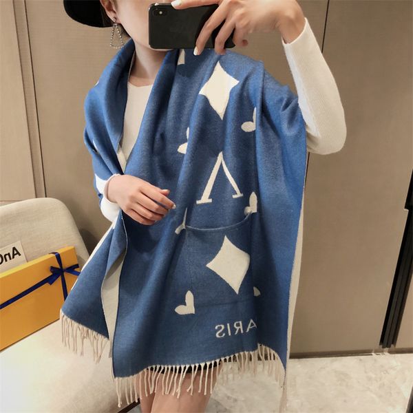 

Designer Scarf Classic Winter Scarf Silk Cashmere Scarves For Women Men Shawl V Pocket Scarf Unisex Fashion Echarpes Neckerchief