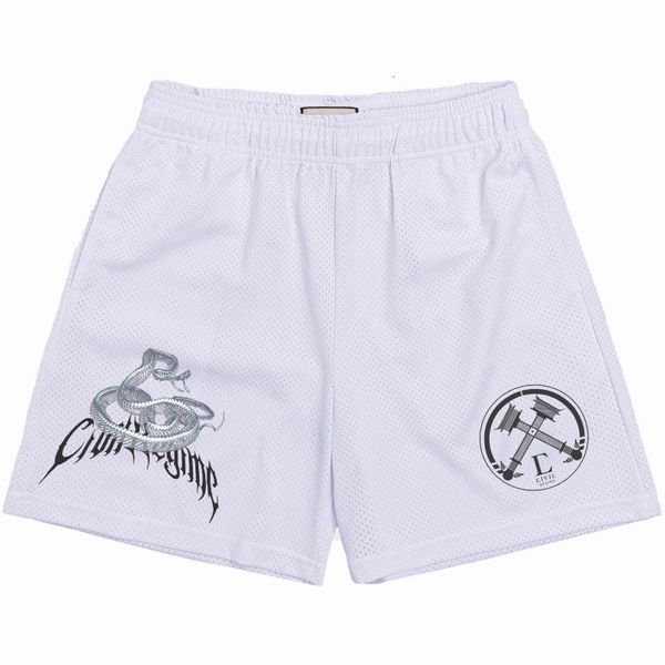 

men s shorts civil regime prinr 2023 men women classic gym workout mesh one layer fashion design 230407, White;black