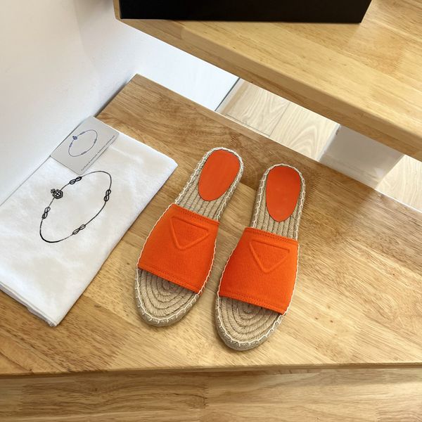 

woman fabric espadrilles slippers flat fabric espadrille slides sandals summer beach footwear rubber sole blue orange yellow, Black