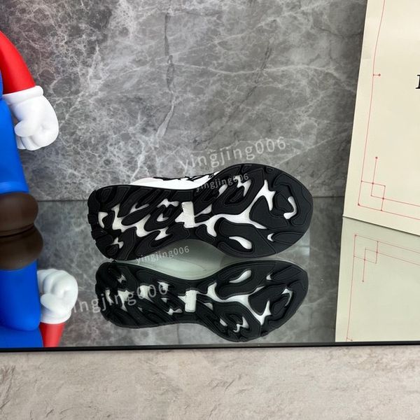 

fashion brand low-shoes designer men casual shoes men's multi-color lace-up sports shoes fashion running shoes soft and comfortable pla, Black