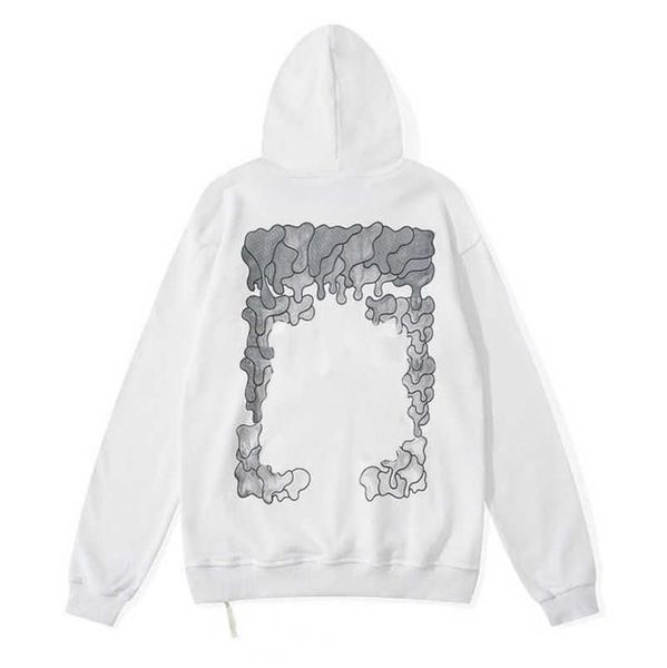 

luxury offs sweatshirts men's brand autumn winter pullover hoodies designers women sweater men arrow cross letter hoodie coat sweatshi, Black