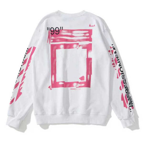 

fashion brand luxury men's sweatshirts offs pullover shirts hoodies designers women sweater men arrow cross letter print hoodie hip hop, Black