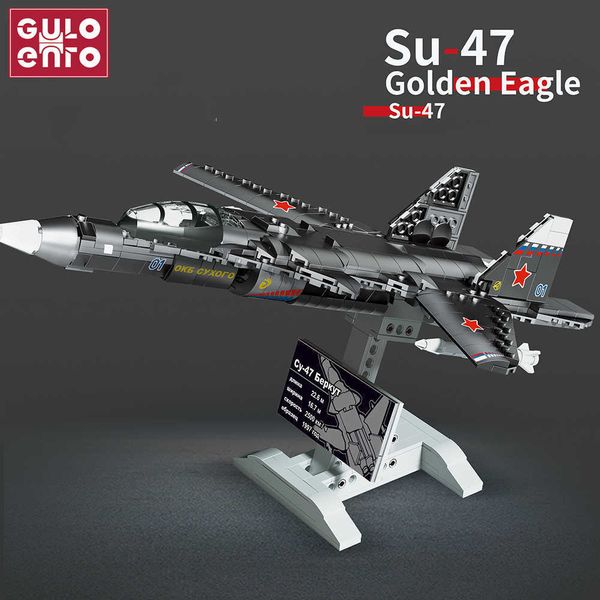 

model kits military su-47 fighters f-22 raptor j-16 aircraft building blocks rafale airplane weapon bricks boy assembly toys gifts for kids
