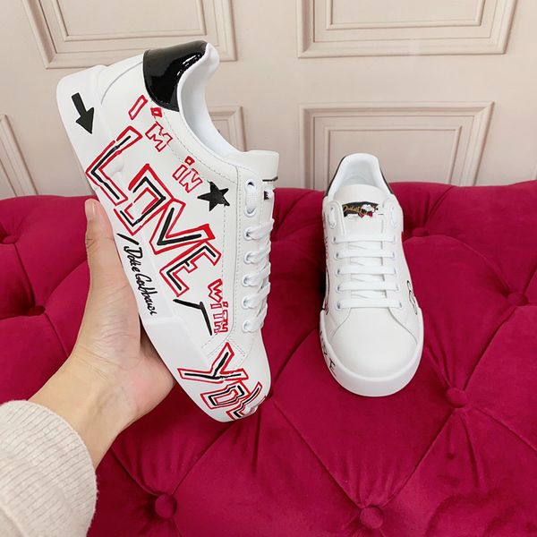 

designer brand trainer trainers casual shoes shoes fashion vintage vintage printed denim stitching leather men's trainer sneakers 0725, Black