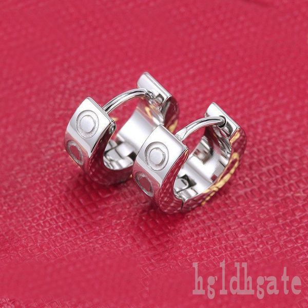 

women love luxury earring thick unique hoops bright polished vanguard anniversary orecchini gold color autumn accessories crystal designer e, Golden;silver