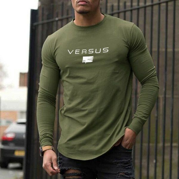 

mens tshirts fashion gyms bodybuilding sporting tshirts long sleeve fitness solid 230407, White;black