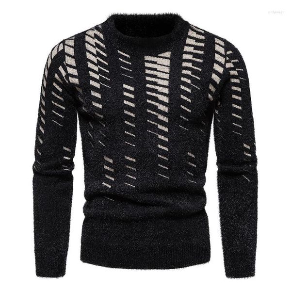 

men's sweaters men sweater autumn warm collar pullover casual, White;black