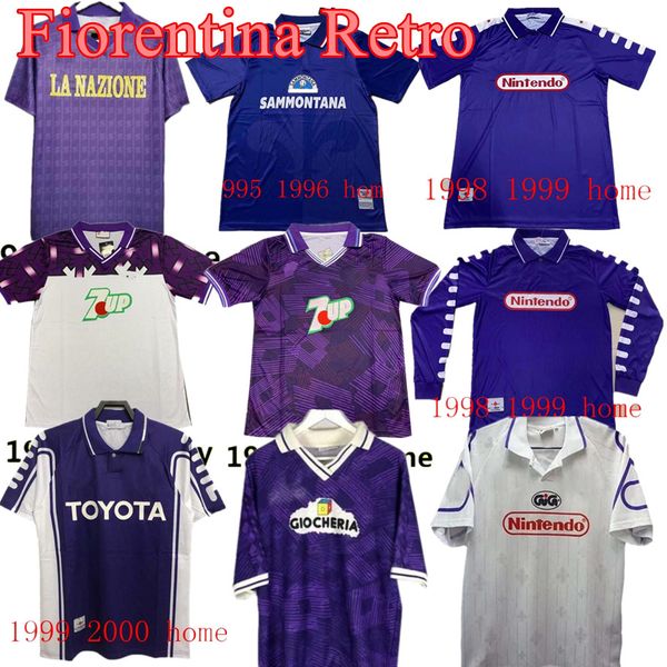 

1995 1996 retro classic fiorentina soccer jerseys sweatshirt 1989 90 91 92 93 97 98 99 batistuta r.baggio dunga retro fiorentina football sh, Black;yellow