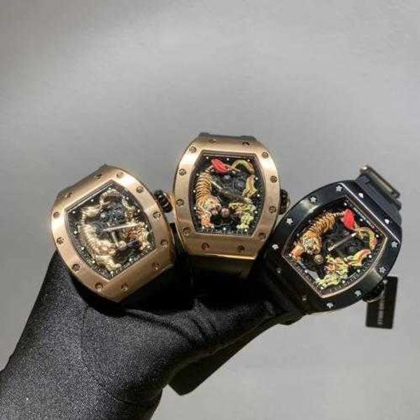 

luxury milles richards women's watch business leisure rm19-02 white ceramic tape 26-02 men's watch rm57-01 ayw ug13, Slivery;black