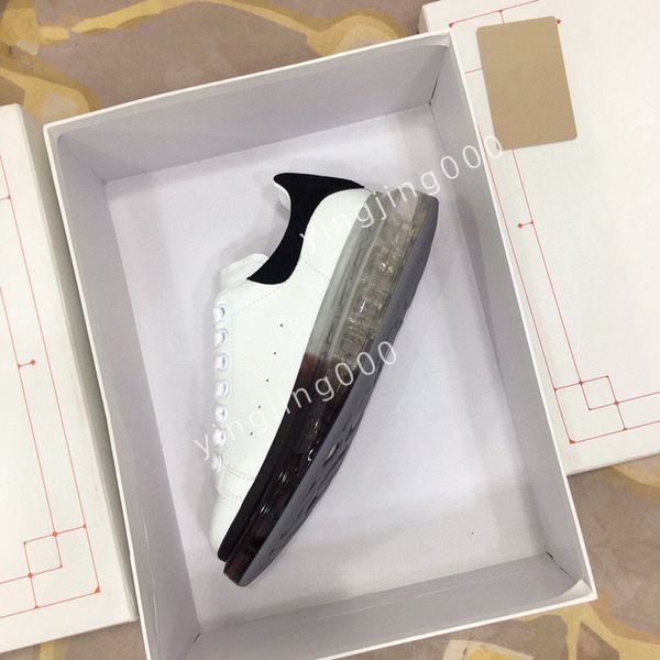 

2023mens women sneakers shoes trainers sports lace-up famous brands patent leather mesh rubber sole fabric outdoor casual walking, Black