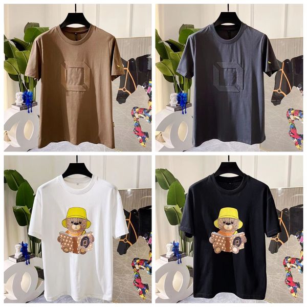 

fashion t shirt mens women tshirt designers t-shirts tees with letters print apparel man s casual summer shirts luxurys clothing street sho, White;black
