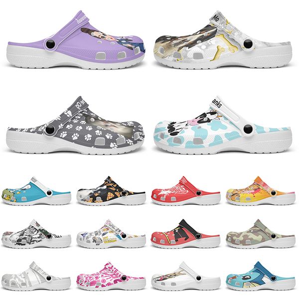 

Customized fashion exquisite fashionable beautiful clean Diy shoes for men and women's indoor slippers 42-101887