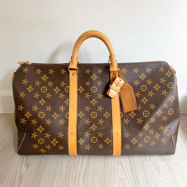 

fashion woman hand bags m41424 keepall 45 50 55 travel bag luxury tote handbag designer man duffle bag sling women travel weekend cross body
