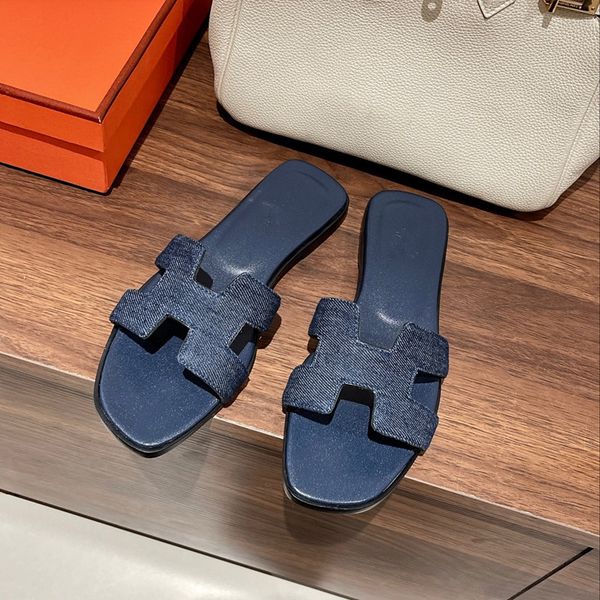 

women's slippers outdoor summer leather flip-flops designer slippers beach sandals leisure resort slides plus size, Black