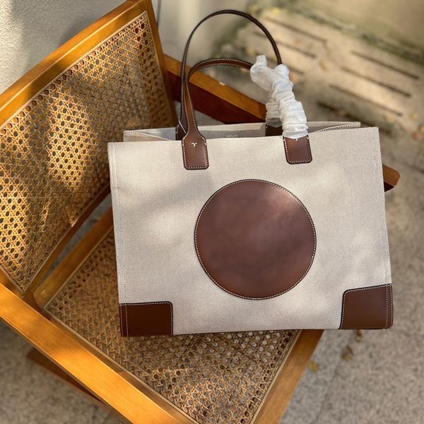 

designer splicing tote bags classic ladies handbag large capacity canvas premium sense bag available in 2 colors