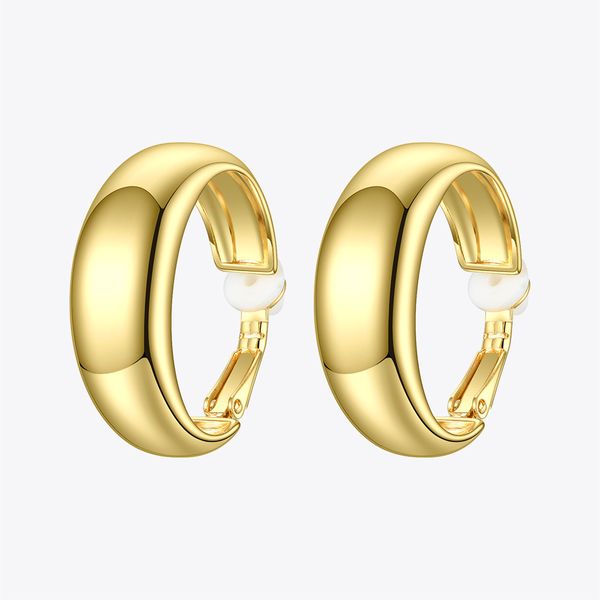 

ear cuff enfashion circle clip on rings for women gold color ings pendientes mujer fashion jewelry e191133 230406, Silver