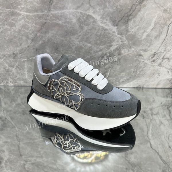 

womens fashion brand low-shoes designer men casual shoes mens multi-color lace-up sports shoes fashion running shoes soft and comfortable pl, Black