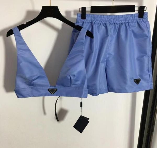 

the latest designer women's and t-shirt p women's recycled nylon short vest skirt suit fashion, White