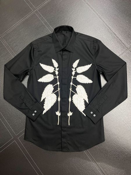 

men's dress shirt slim fit flex collar stretch pint brand clothing men long sleeve dress shirts hip hop style quality cotton 12738, White;black