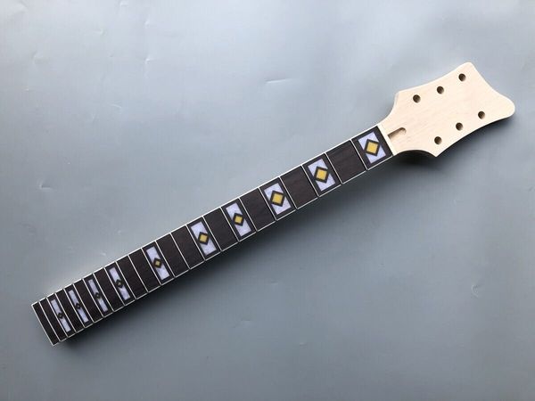 

paddle maple guitar neck 22fret 25.5inch rosewood fretboard unfinished #d32