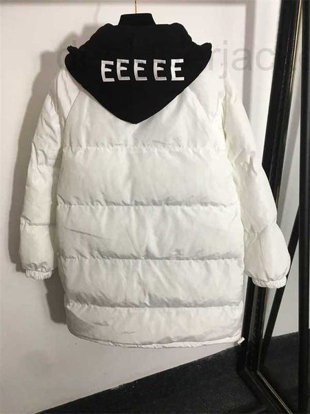 

women's plus size outerwear & coats designer winter womens hooded coat warm padded cotton long jacket ins fashion street style jackets, Black