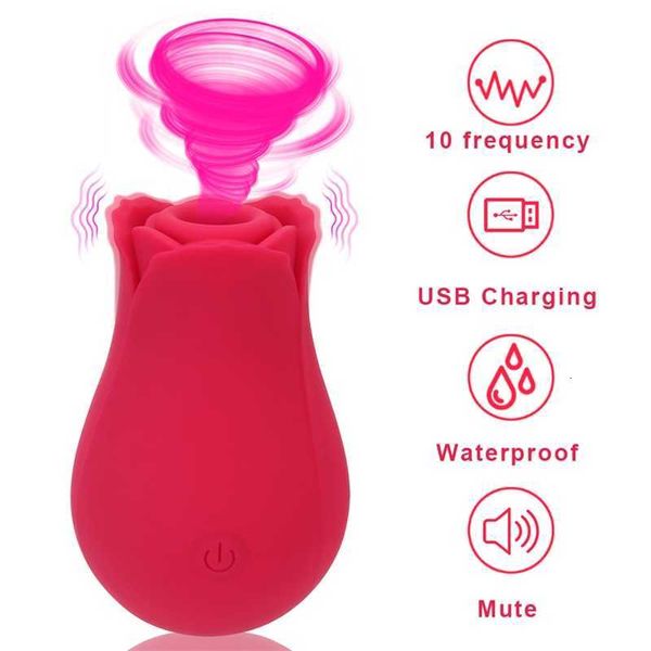 

toy massager oral nipple sucker vaginal sucking vibrators 10 speeds rose shape clitoris stimulation toys products