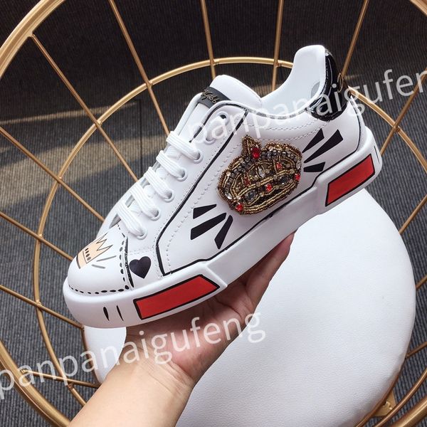 

new luxury calfskin womens sneakers shoes leather trainers famous comfort outdoor trainers men's casual walking, Black