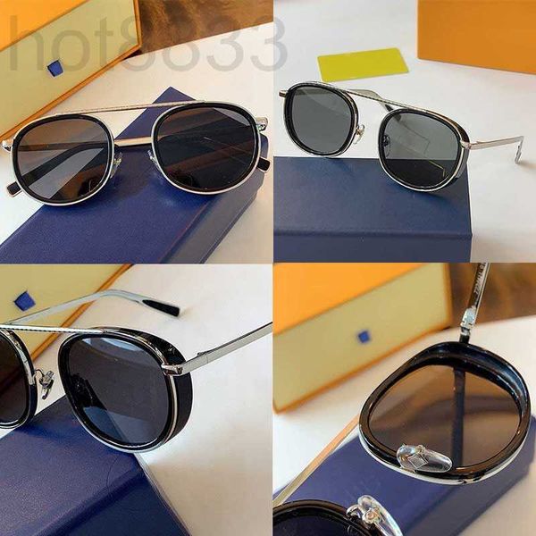 

sunglasses designer new season round frame for women and men metal to create design uv400 protective glasses v3kc, White;black