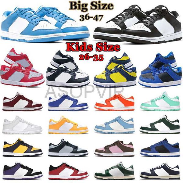 

kids shoes designer running shoe men women sneakers white black panda unc syracuse kentucky michigan children mens trainers casual jogging w