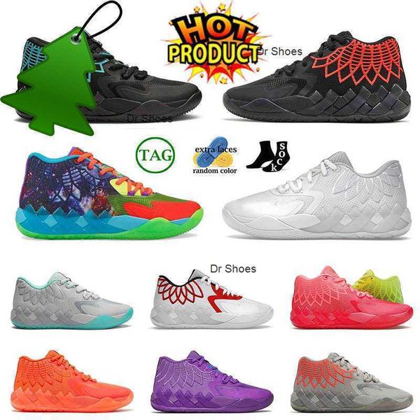 

basketball shoes fashion lamelo ball mb.01 basketball shoes mens rick and morty black blast buzz city be you queen city white silver