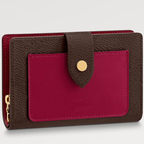 

fashion purse outdoor women's short wallet classic print multi card design zero wallet, Red;black