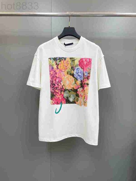 

men's t-shirts designer 23ss early spring t shirts italy paris men women high street fashion short sleeves os summer breathable tee aue, White;black