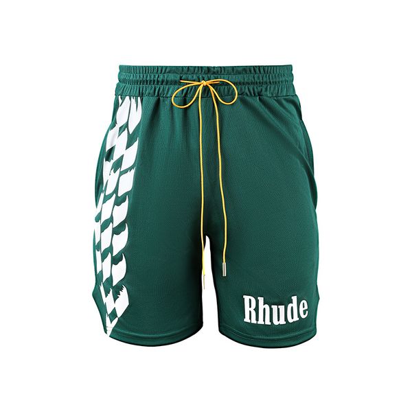 

2023 men designer shorts rhude short summer swim causal men short length hip hop high street sports pants beach pants us size, White;black