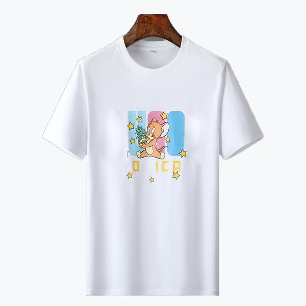 

men's t-shirt t shirt slim fit short sleeve cotton breathable tee r luxury letters print shirts 2023 spring summer high street casual m, White;black
