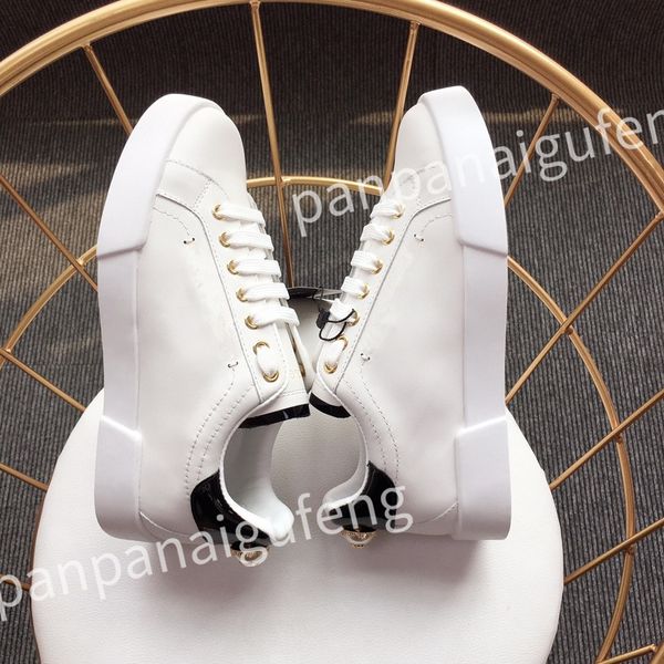 

2023 new luxury calfskin women sneakers shoes leather trainers famous comfort outdoor trainers men's casual walking, Black