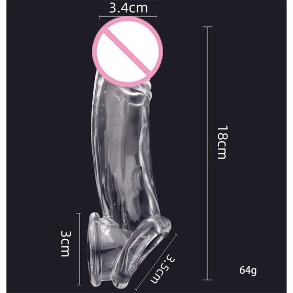 

toy massager penis extender artificial sleeve for men g point stimulation delay ejaculation toy 18 shop