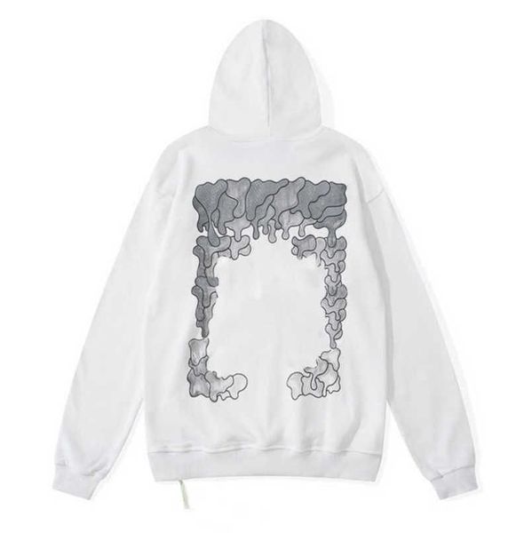 

luxury sweatshirts offs men's brand autumn winter pullover hoodies designers women sweater men arrow cross letter hoodie coat sweatshi, Black