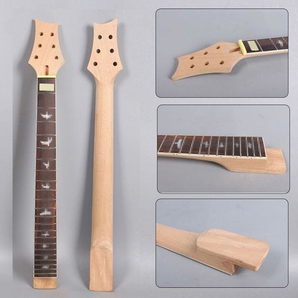 

electric guitar neck mahogany 22 fret 25.5inch rosewood fretboard handmade #p4