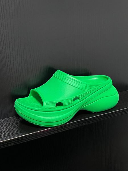

casual shoes paris designer brand old flowers slipper women embossed leather flat sliders cowskin clover sandals low heel slippers designers, Black