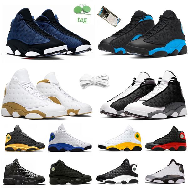 

13 13s basketball shoes mens sneakers sneaker flint gold glitter grey toe red flint black cat chicago french blue bred island green phantom