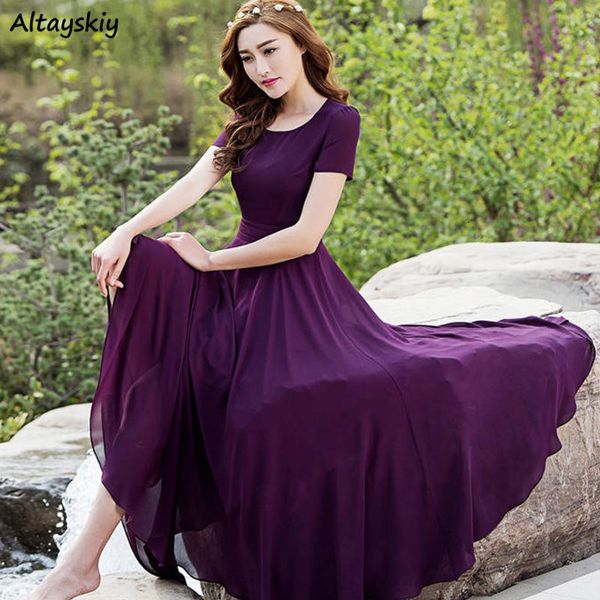 

casual dresses dress women's short sleeve solid elegant bag 5xl sundress women's beach dress ultra thin high waist chiffon breatha, Black;gray