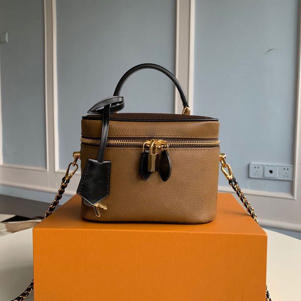 

designer cosmetic bag luxury handbag 19cm genuine leather shoulder bag delicate knockoff crossbody bag with box yl060