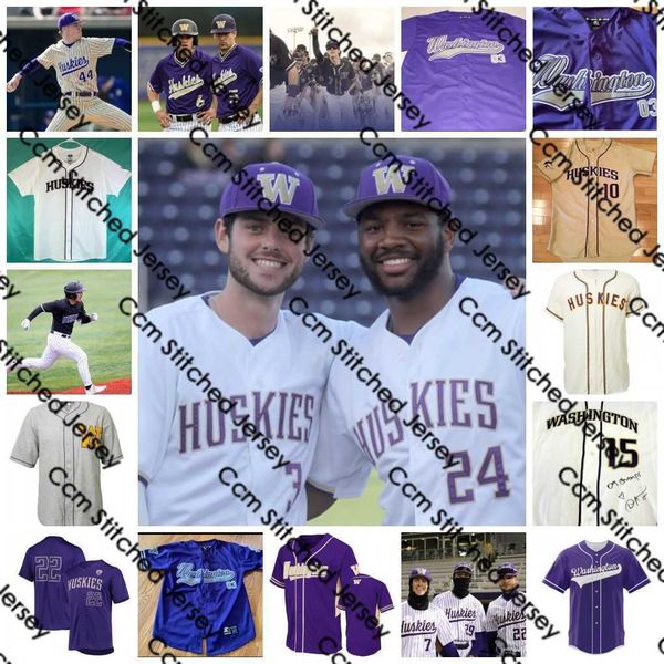

2022 ncaa washington huskies stitched baseball jersey 14 tim lincecum jersey 46 sean white 3 brent lillibridge 3 chris magruder 3 dode brink, Black
