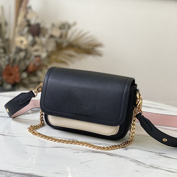 

designer crossbody bag luxury chain bag genuine leather flap bag 19cm level replication bag evening bag with box wl047