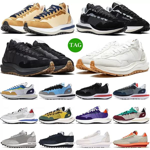 

ld waffle men women running athletic shoes cortez 4.0 iron grey black white nylon smoke university red royal bright citron fragment women me, White;red