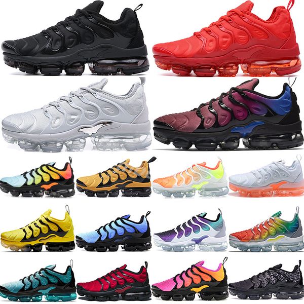 

mercurial tns plus kpu men running shoes chaussures homme mens shoe zapatillas hombre cushion man sport trainers size 40-47 rm07, White;red