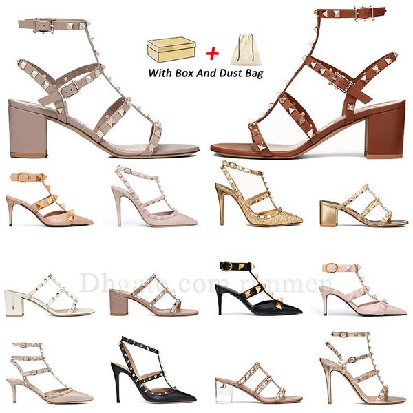

high heel shoe woman design dress shoes designer sandles rockstud kitten woman valentino heels leather rivet bottega peep-toes dhgate slingb, Black