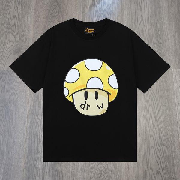 

drews house cartoon printed t-shirt summer drews house t shirt 2023 o-neck fashion tshirt men women tees, White;black