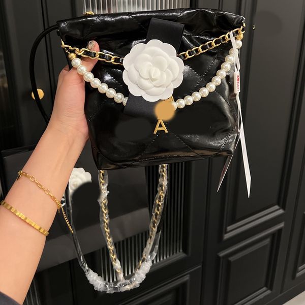

tote chain bag mini 22 crossbody luxury designer brand fashion shoulder bags handbags women letter string phone bag wallet metallic
